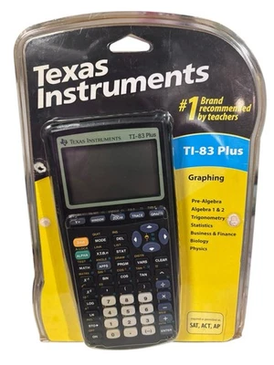 Texas Instruments TI-83 Plus Graphing Algebra Calculator Brand New Sealed - Image 1 of 3