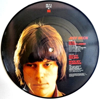 NM/NM Jeff Beck Hi Ho Silver Lining 7" VINYL 45 PICTURE DISC RAK Replay 1982 - Image 1 of 2