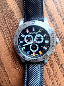 NAUTICA 600 Flag Dial Chronograph Watch - Imagen 1 de 4