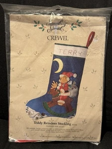 Candamar Something Special Teddy Bear Reindeer Stocking Kit Rare Christmas - Picture 1 of 5
