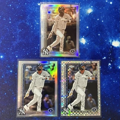 3 JAZZ CHISHOLM Cards • REFRACTOR, X, SEPIA #283 • 2025 Topps Chrome • YANKEES - Image 1 of 2