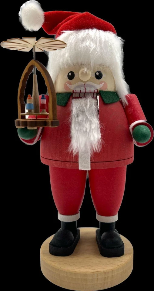 Wood Nutcracker Santa Claus With Pyramid Colourful Height 21cm Motif - Image 1 of 1