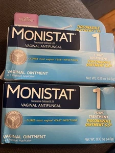 MONISTAT 1 Vaginal Antifungal Ointment Yeast Infections 0.16 OZ EXP 2026 - Picture 1 of 2