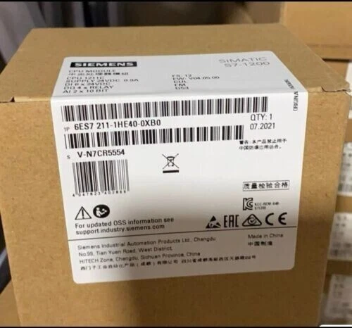 6ES7211-1HE40-0XB0 1PCS NEU SIEMENS  S7-1200 Compact CPU 1211C 6ES72111HE400XB0 - Bild 1 von 1