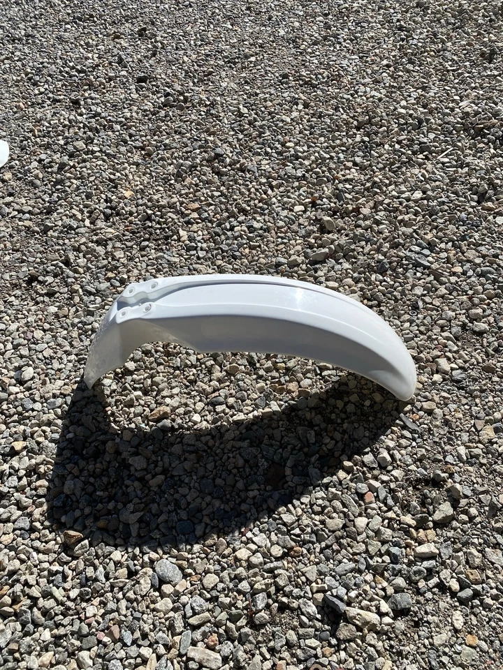 1987-1999 Honda XR600R OEM Guardabarros delantero de plástico blanco 5310 S54 R8 Foto 1 de 3