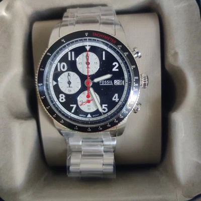 Cronografo Fossil Uomo Sport Tourer FS6045 Con Quadrante Nero - Immagine 1 di 4