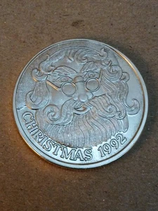Ronda de Navidad de plata 1992 1 oz de colección para alguien especial grabada en cápsula - Imagen 1 de 5