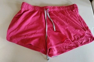 Bobbie Brooks Sleep Shorts Womens Plus 3X Pink LOVE Leopard Print Elastic Waist  - Picture 1 of 6