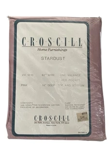 Cenefa rosa croscill vintage 82x14 bolsillo de varilla - Imagen 1 de 2