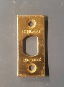 Schlage F206-476 Vierkant Federriegel Planscheibe Messing poliert - Bild 1 von 2