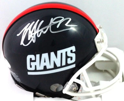 Michael Strahan Autographed NY Giants 81-99 TB Mini Helmet - Beckett W *SILVER - Image 1 of 4