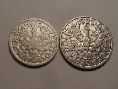 1923 NICE POLAND NI 10 GROSZY  Y#11+ 1923 POLAND NI 20 GROSZY  Y#12   2 PC SET!! - Image 1 of 2