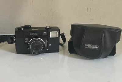 Konica C35 AF Point&Shoot Film Camra 38 mm F/2,8 Hecha en Japón Probada Funciona Foto 1 de 4