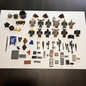 Mega Bloks Dragons Krystal Wars Figures Weapons Shields Access. Large Lot 90+ pc - Picture 1 of 7