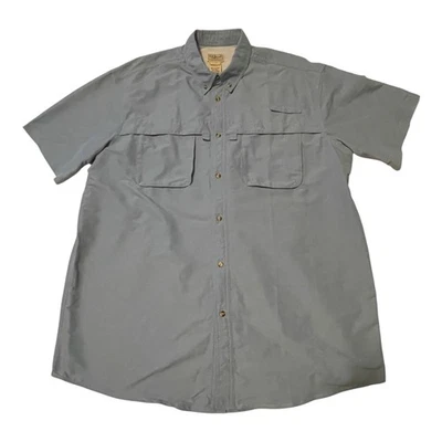 LL Bean Shirt Mens XL Tall Short Sleeve Button Down Fishing Outdoors Pockets - Image 1 of 4