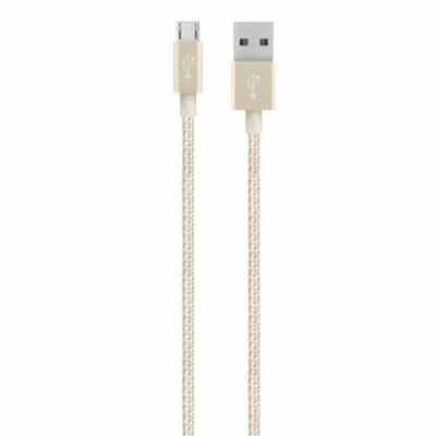 [BELKIN] MIXIT Metallic Micro-USB to USB ChargeSync Cable,F2CU021bt04 - Gold - Image 1 of 4
