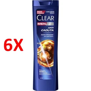 6 X Clear Men Anti-schuppen-shampoo FÜr Kraftloses Haar 225 Ml - Bild 1 von 1