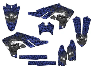 2019-2023 WR 450 F FLAMING GEARHEAD Blue Senge Graphics Kit Compatible - Picture 1 of 10
