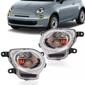 Turn Signal Light Set For Fiat 500 2012-2017 Convertible Hatchback LH and RH - Picture 1 of 24