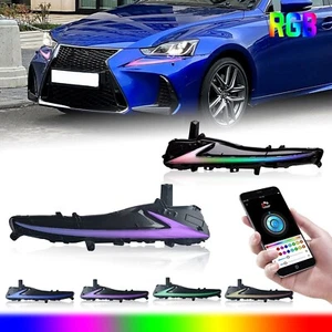 2PCS RGB LED DRL for 2017-2020 Lexus IS 200T 300 350 with Dynamic Turn Signal - Picture 1 of 13