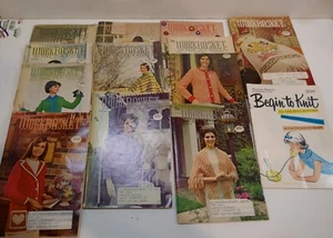 LOT 12 VTG KNITTING CRAFTS Workbasket Pattern Magazines Books 1971 & 1972 - Imagen 1 de 7