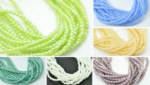 100 Beads - 2mm Druk - Choose Color, Luster Iris Colors - Czech Glass Rounds - Picture 1 of 8
