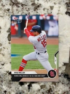 2020 TOPPS NOW CARD ST LOUIS CARDINALS BRAD MILLER #195 SLUGS 2 HRs IN WIN - Picture 1 of 1