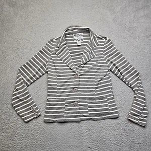 Wet Seal Jacket Women's XL Long Sleeve Striped Button Front - Picture 1 of 15