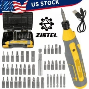 4V Cordless Screwdriver Kit Electric USB Rechargeable Power Tool 43pcs Bits Set - Picture 1 of 13