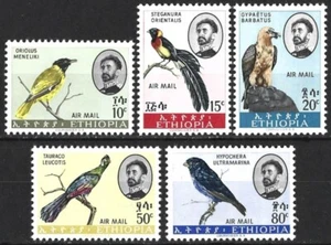 ETHIOPIA 1962-63 BIRDS AIR MAIL SET MINT (NH) - Picture 1 of 1