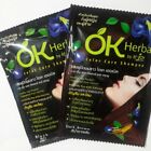 OK herbal hair dye shampoo natural butterfly pea ginseng black& dark brown color