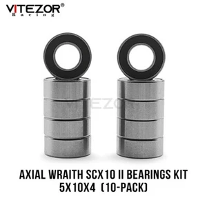 10-Pack 5x10x4 Bearings Kit For 1/10 Axial Wraith SCX10 I II Traxxas TRX4 Rc Car - Picture 1 of 7