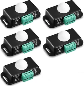 Interruptor detector sensor de movimiento PIR infrarrojo automático 12V-24V para tira de luz LED - Imagen 1 de 26