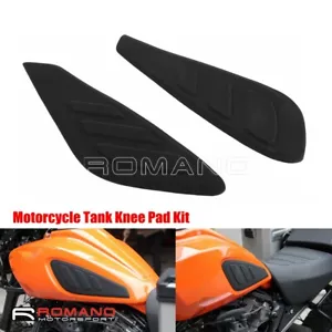 Pad Knee Rubber Pad Kit For Harley PAN AMERICA 1250 RA1250S Tank Black 2020-2022 - Picture 1 of 8