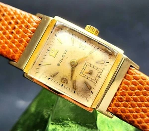 Vintage BULOVA 1940's 17J Manual Wind Retro Men's Watch !! Just Serviced !! - Picture 1 of 2