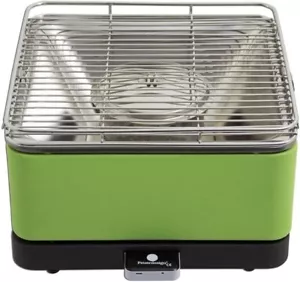 Feuerdesign Barbecue carbonella da tavolo senza fumo 34x34 cm Teide Verde - Foto 1 di 6