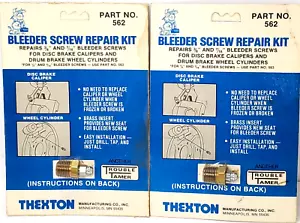 THEXTON Disc Brake Bleeder Screw Repair Kit Part # 562 Lot of 2 - Bild 1 von 7