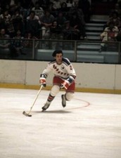 6x4 OLD NHL HOCKEY PHOTO New York Rangers Brad Park 1975 2
