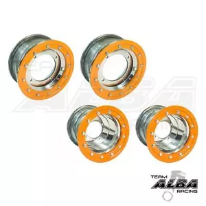 Raptor 350 250 125 Front Rear Beadlock wheels Alba Racing PO 41 - Picture 1 of 2