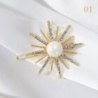 Snowflake Pearl Hairclips - Elegant Rhinestones Barrettes Women Hair Accessories