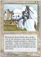 White Knight ~ Damaged Alternate 4th Edition Fourth MTG Magic UltimateMTG White