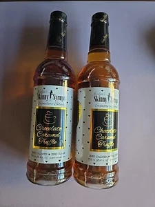 2 Jordan's Skinny Syrups Coffee Mix Chocolat Caramel Truffle Zero Cal Sugar Free - Picture 1 of 5