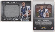 2016 Panini Black Friday Football Tools of the Trade Dak Prescott #15 Rookie RC