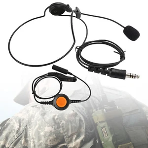 7.1-C7 Rear Mount Big Plug Tactical Headset For XPR6300 XPR6350 XPR6380 XPR6500 - Photo 1/18