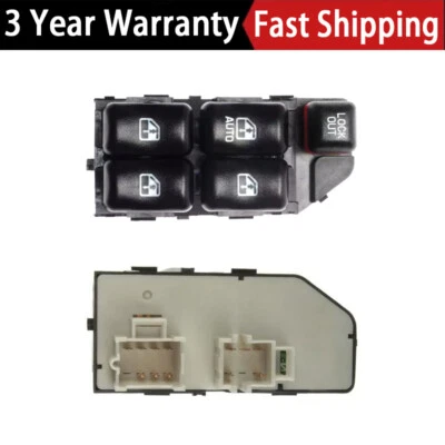 Front Left Window Switch for Chevrolet Cavalier 2.2L L4 2000 2002 2003 2004 2005 - Imagem 1 de 4
