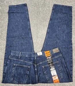 Men's Relaxed Jeans 42x34 Blue Kirkland Signature Denim 100% Cotton Phone Pocket - Picture 1 of 11
