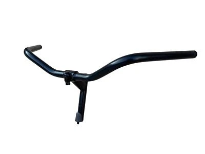 Manubrio Bici Acciaio Nero Attacco + Piega Bicicletta City Bike 600l City Bike - Immagine 1 di 4