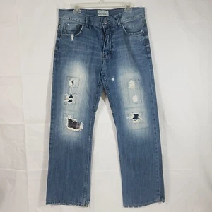 Aeropostale Driggs Slim Boot Cut Jeans Men's Size 34 X 32 Distressed - Picture 1 of 8
