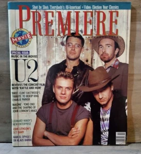 Premiere Movie Magazine Nov 1988 U2 Cover Vintage Ads Forest Whitaker - Picture 1 of 3