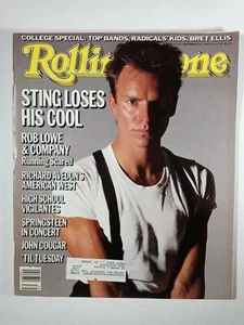 Artist STING Rob Lowe Springsteen Rolling Stone Magazine September 26 1985 - Picture 1 of 1